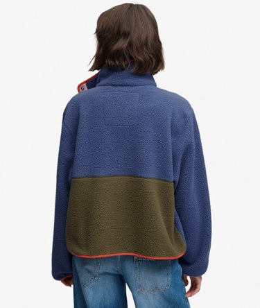 Colour Block Fleece Jacket Image 5