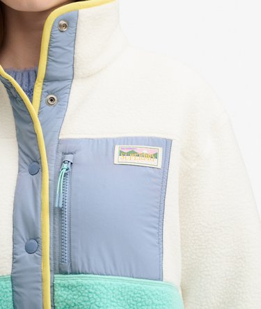 Colour Block Fleece Jacket Image 6