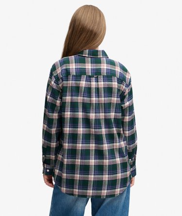 Check Flannel Boyfriend Shirt Image 5