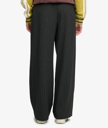 Mid Rise Pinstripe Trousers Image 4