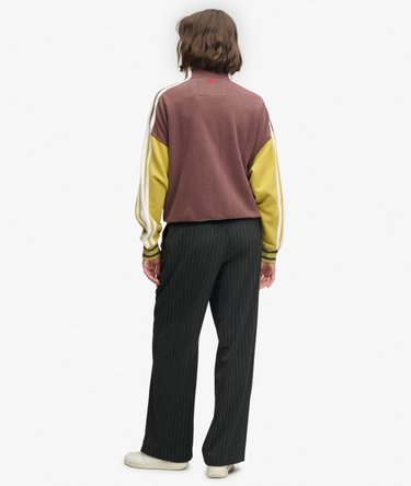 Mid Rise Pinstripe Trousers Image 5