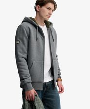 Borg Lined Zip Hoodie