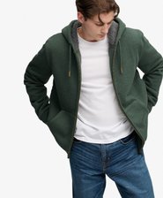 Borg Lined Zip Hoodie