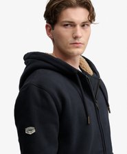 Sweat &agrave; capuche zipp&eacute; doubl&eacute; en Borg