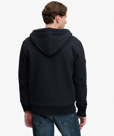Sweat &agrave; capuche zipp&eacute; doubl&eacute; en Borg Image 5