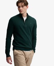 Essential Lightweight Wool Blend Half Zip Jumper