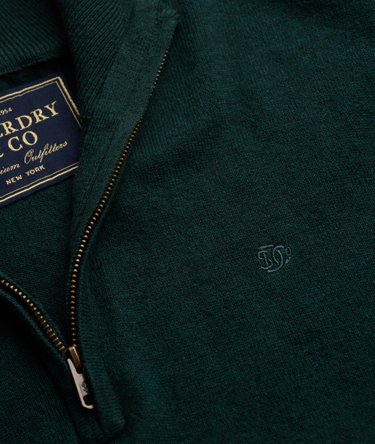 Essential Lightweight Wool Blend Half Zip Jumper Image 6