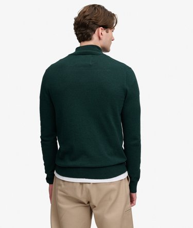 Essential Lightweight Wool Blend Half Zip Jumper Image 5