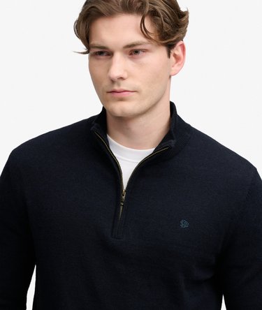 Maglione Essential Mezza Zip Vestibilit&agrave; Slim Image 4