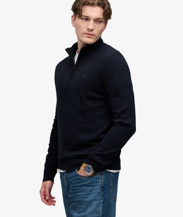 Maglione Essential Mezza Zip Vestibilit&agrave; Slim Image 2