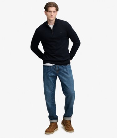 Maglione Essential Mezza Zip Vestibilit&agrave; Slim Image 3