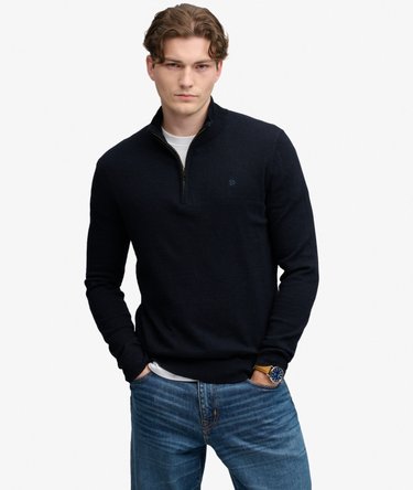 Maglione Essential Mezza Zip Vestibilit&agrave; Slim Image 1