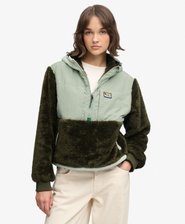 Superweiche Hybrid-Jacke mit Halbrei&szlig;verschluss