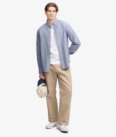 Preppy Oxford Long Sleeve Shirt Image 3