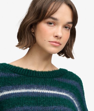 Pull Maille Ray&eacute;e Coupe D&eacute;contract&eacute;e Image 4