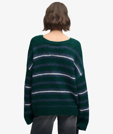 Pull Maille Ray&eacute;e Coupe D&eacute;contract&eacute;e Image 5