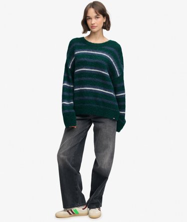 Pull Maille Ray&eacute;e Coupe D&eacute;contract&eacute;e Image 3