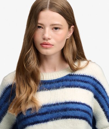 Slouchy Brushed Stripe Knit Jumper Image 4