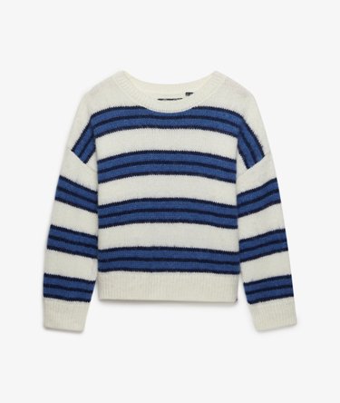 Slouchy Brushed Stripe Knit Jumper Image 7