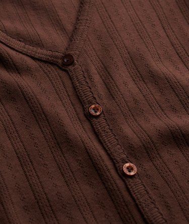 Athletic Essential Pointelle Cardigan Image 6
