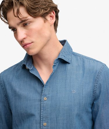Essentials Chambray Long Sleeve Shirt Image 4