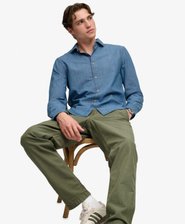 Essentials Chambray-kauluspaita Normaali Istuvuus