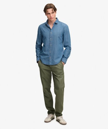 Essentials Chambray Long Sleeve Shirt Image 3