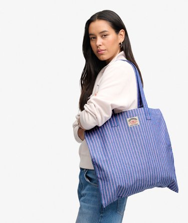 Bolso Tote Oxford Stripe Corte Regular Image 5
