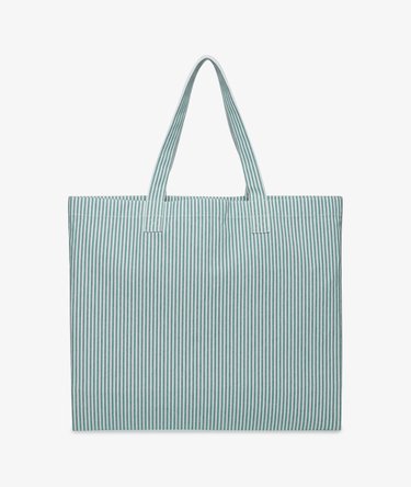 Bolso Tote Oxford Stripe Corte Regular Image 3