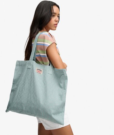 Bolso Tote Oxford Stripe Corte Regular Image 5