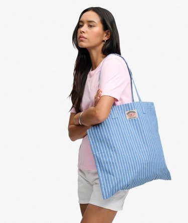 Bolso Tote Oxford Stripe Corte Regular Image 5