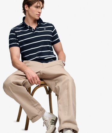 Polo Vintage Stripe Jersey Coupe D&eacute;contract&eacute;e Image 2