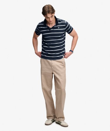 Polo Vintage Stripe Jersey Coupe D&eacute;contract&eacute;e Image 5