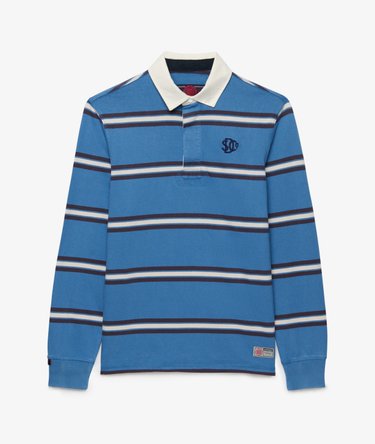 Polo de Rugby Vintage Athletic &agrave; Rayures Image 8
