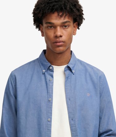Chemise Oxford Classique &agrave; Manches Longues Image 2
