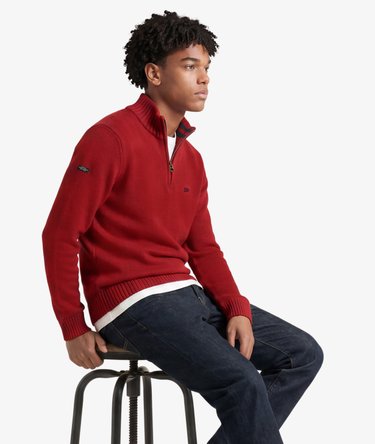 Pull Maille Demi-Zip Coupe Ajust&eacute;e Image 2