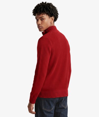 Pull Maille Demi-Zip Coupe Ajust&eacute;e Image 5