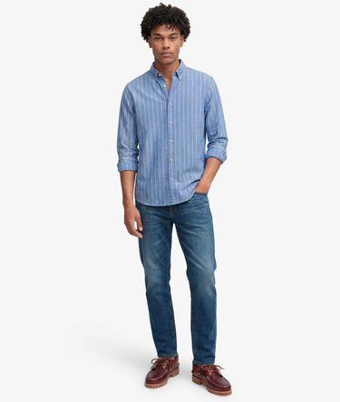 Preppy Oxford Long Sleeve Shirt Image 3