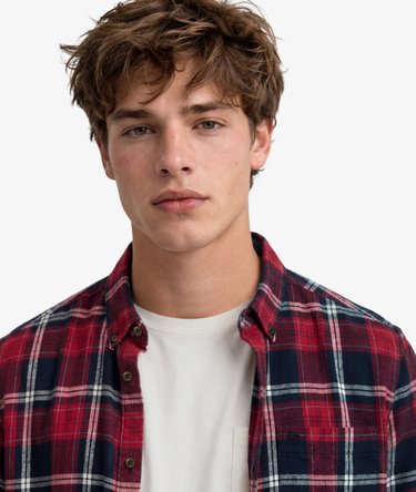 Long Sleeve Cotton Lumberjack Shirt Image 4