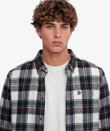 Chemise Lumberjack en Coton &agrave; Manches Longues Image 4