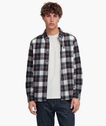 Chemise Lumberjack en Coton &agrave; Manches Longues Image 1