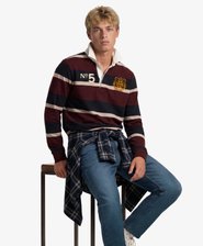 Double Emblem Stripe Rugbytr&ouml;ja