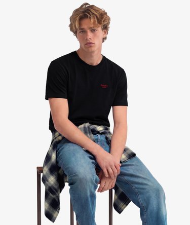 Essential Serif Logo Embroidered T-Shirt Image 3