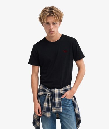 Essential Serif Logo Embroidered T-Shirt Image 2