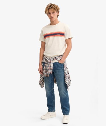 Outdoor Stripe Logo Relaxed T-shirt Image 3