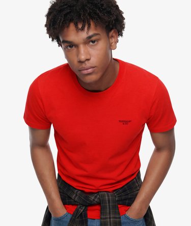 Essential Gesticktes Logo T-Shirt in schmaler Passform Image 4