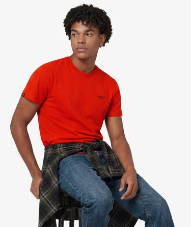Essential Gesticktes Logo T-Shirt in schmaler Passform Image 2