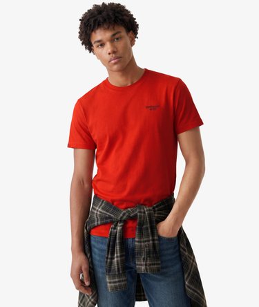 Essential Gesticktes Logo T-Shirt in schmaler Passform Image 1