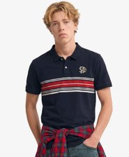 Vintage Stripe Jersey Polo Shirt