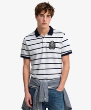 Crest Stripe Polo Shirt